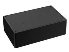 DC-47PMBYT Black plastic heavy duty enclosure for electronics with a Flush/Textured cover style - 7.62 x 4.62 x 2.25 inches