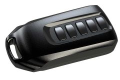 black key fob case for electronics with 5 buttons