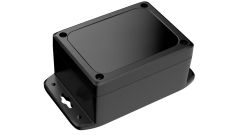 HN-45-03 Black flanged enclosure for electronics made in the USA