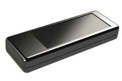 KT-70MBS0 Black small plastic handheld enclosure for electronics - 5.5 x 2 x 0.8 inches