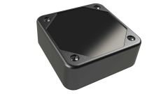 LP-11PMBR Black basic multi-purpose enclosure for electronics with a Recessed/Smooth cover style - 2.5 x 2.5 x 0.9 inches
