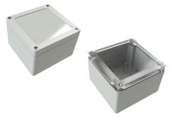 SG-12-02 Gray outdoor NEMA rated electrical enclosure - 4.88 x 4.8 x 3.35 inches