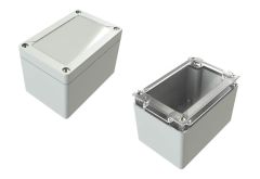 SG-18-02 Gray plastic junction box for waterproof applications - 4.8 x 3.23 x 3.31 inches