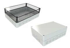 SK-23-02 Gray outdoor NEMA rated electrical knockout box - 10 x 7.09 x 3.31 inches