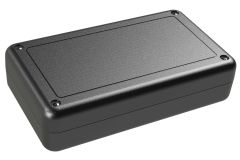 SL-57PMBT Black indoor handheld slim enclosure for electronics with PC mounting bosses - 5.63 x 3.25 x 1.38 inches