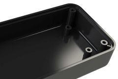 enclosure for electronics with internal PCB mounting bosses