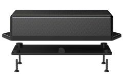TS-1741F Black basic indoor enclosure for electronics with flange for surface mount applications - 4 x 1.75 x 1 inches