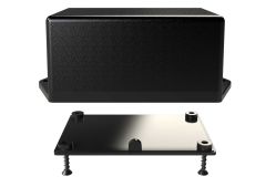 TS-2315F Black basic indoor enclosure for electronics with flange for surface mount applications - 3 x 2 x 1.5 inches