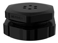 Black IP rated vent plug