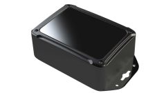 XR-35FMBR Black plastic indoor enclosure for electronics with surface mount flanges - 5.25 x 3.75 x 1.97 inches