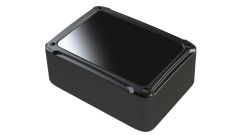 XR-35PMBR Black plastic indoor enclosure for electronics with internal PCB mounting bosses - 5.25 x 3.75 x 1.97 inches