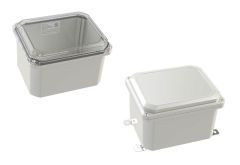 Outdoor electrical enclosure made from durable polycarbonate