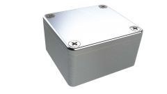 AN-01P Natural diecast aluminum enclosure for electronics - 2.52 x 2.28 x 1.38 inches