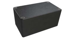 AN-03P Black diecast aluminum enclosure for electronics - 4.53 x 2.56 x 2.17 inches