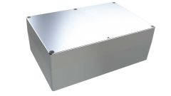 AN-08P Natural diecast aluminum enclosure for electronics - 8.76 x 5.75 x 3.24 inches