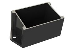 BF-150212 Black plastic potting box PCB enclosure - 2 x 1.5 x 1.25 inches