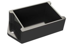 BF-150275 Black plastic enclosure for electronics and potting compound - 2 x 1.5 x 0.75 inches