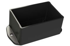 BX-2315BMB Black plastic potting box for electronics with PCB mounting bosses - 3.05 x 2.05 x 1.58 inches