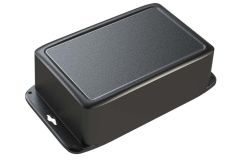 HD-44FMMT Black NEMA 6P rated waterproof polycarbonate enclosure for electronics - 4.63 x 4.63 x 2.36 inches