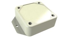 LP-11FMBR*03 Bone basic ABS enclosure for electronics with flanges for surface mount applications and a Recessed/Smooth cover style - 2.5 x 2.5 x 0.9 inches