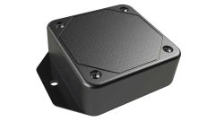 LP-11FMBT Black basic multi-purpose enclosure for electronics with flanges for surface mount applications and a Flush/Textured cover style - 2.5 x 2.5 x 0.9 inches