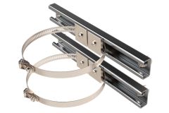 Pole mounting kit for electrical outdoor enclosures