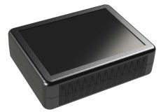 QS-50MBR Black plastic handheld enclosure for electronics - 4.5 x 3.5 x 1.25 inches