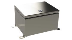 SA-30-01 Natural stainless steel hinged electrical enclosure - 9.84 x 7.87 x 5.91 inches