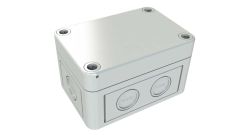 SK-12-02 Gray knockout box for electrical and junction box applications - 3.7 x 2.56 x 2.24 inches