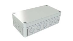 SK-17-02 Gray NEMA rated junction box with knockouts - 7.09 x 3.7 x 2.24 inches