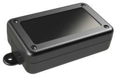 SL-42FMBR Black indoor slim enclosure for electronics with PC mounting bosses - 4.25 x 2.63 x 1.27 inches