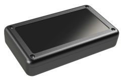 SL-53PMBR Black indoor handheld slim enclosure for electronics with PC mounting bosses - 5.63 x 3.25 x 1.15 inches