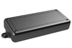 SL-73FMBT Black indoor handheld slim enclosure for electronics with PC mounting bosses - 6.5 x 2.88 x 1.13 inches