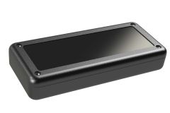 SL-73PMBR Black indoor handheld slim enclosure for electronics with PC mounting bosses - 6.5 x 2.88 x 1.13 inches