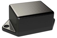 TF-1218TX Black basic potting box for potting compound and electronics - 1.5 x 1.25 x 0.8 inches