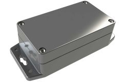 WA-21F*16 Gray indoor NEMA 4x waterproof enclosure for electronics with wall mount flange - 4.53 x 2.56 x 1.57 inches
