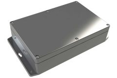 WA-25F*16 Gray indoor NEMA 4x waterproof enclosure for electronics with wall mount flange - 8.74 x 5.75 x 2.17 inches