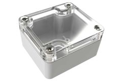 WC-20*1508 Gray with Clear Cover outdoor NEMA 4x enclosure for electronics - 2.28 x 2.52 x 1.38 inches