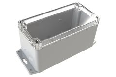 WC-33F*1508 Gray with Clear Cover outdoor NEMA 4x enclosure for electronics - 6.3 x 3.15 x 3.35 inches