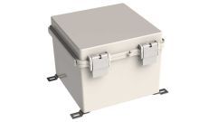 WH-14-01 Gray indoor hinged NEMA waterproof electrical enclosure - 7.71 x 7.71 x 5.9 inches