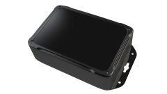 XR-57FMBR Black plastic indoor enclosure for electronics with surface mount flanges - 7.25 x 5 x 2.22 inches