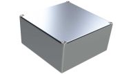 AL-74P diecast aluminum enclosure for electronics - 4.75 x 4.75 x 2.33 inches