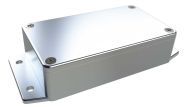 AN-02F Natural diecast aluminum enclosure with flanges for wall mounting - 4.53 x 2.56 x 1.18 inches