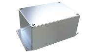 AN-05F Natural diecast aluminum enclosure with flanges for wall mounting - 5.83 x 4.25 x 2.95 inches