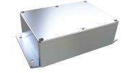 AN-06F Natural diecast aluminum enclosure with flanges for wall mounting - 6.73 x 4.76 x 2.17 inches