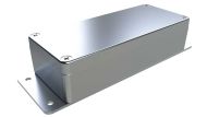 AN-15F Natural diecast aluminum enclosure with flanges for wall mounting - 5.91 x 2.52 x 1.45 inches