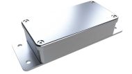 AN-20F Natural diecast aluminum enclosure with flanges for wall mounting - 4.04 x 2.07 x 1 inches
