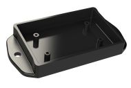 BX-2305BMB Black plastic potting box for electronics with PCB mounting bosses - 3.05 x 2.05 x 0.58 inches