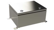 SA-31-01 Natural stainless steel hinged electrical enclosure - 11.81 x 9.84 x 5.91 inches