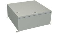 SB-54-02 Gray painted steel hinged electrical enclosure - 24 x 24 x 10 inches